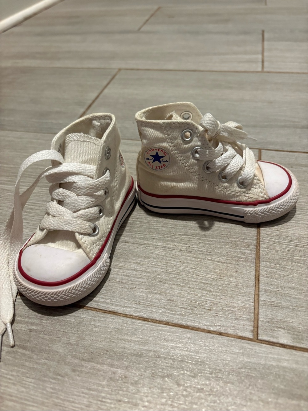Converse baby White High Top Sneakers